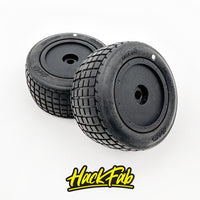 HackFab Slipstream Mini Wheel fits Losi Mini-T/B Rear (Black) (2)