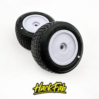 HackFab Slipstream Mini Wheel fits Losi Mini-T/B Rear (Silver) (2)