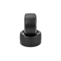 JConcepts 1/16 Dirt Trac Mini Rear 2WD Buggy Tires & Inserts, Green Compound (2)