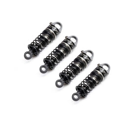 Losi TLR Aluminum Shock Set, On-Road, Assembled (4): NASCAR GROM