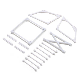 Losi Top Wing Mount Set, White: 22S Sprint