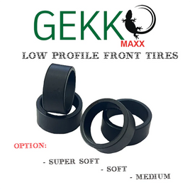 Gekko Maxx Mini-Z Low Profile Front Tires F8.5 (4pcs) (Medium)
