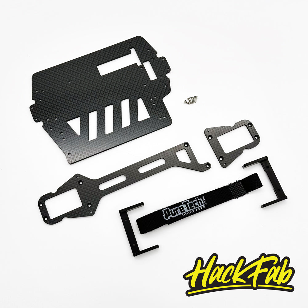 HackFab Carbon Fiber Oval Chassis conversion kit for Latrax Rally