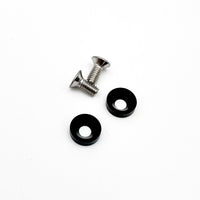 HackFab M2.5x6 Motor Screws with Aluminum Countersunk Washers (Black)