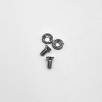 HackFab M2.5x6 Motor Screws with Aluminum Countersunk Washers (Silver)