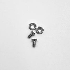 HackFab M2.5x6 Motor Screws with Aluminum Countersunk Washers (Silver)