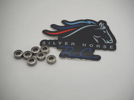Silver Horse RC  Chrome Steel Speed Bearings - 1/28 Pan Car Set