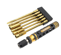 PowerHobby 8-in-1 Hex Screwdriver Nut Driver Phillips Screwdriver Tool Set 1/4" Drive Hex