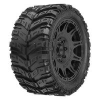 Proline Masher X HP BELTED F/R 5.7” Tires MTD 24mm Black Raid 8x48 Hex (2)