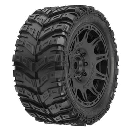 Proline Masher X HP BELTED F/R 5.7” Tires MTD 24mm Black Raid 8x48 Hex (2)
