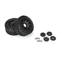 Proline Masher X HP BELTED F/R 5.7” Tires MTD 24mm Black Raid 8x48 Hex (2)