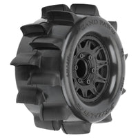 Pro-Line 1/10 Sand Paw HP BELTED F/R 2.8" MT Tires MTD 12/14mm Black Raid (2)