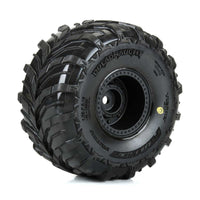 Pro-Line Dreadnaught Mounted Black Wheel F/R (4) for ARRMA GORGON/QUAKE GROM