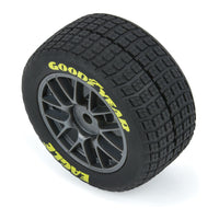 Pro-Line 1/12 Goodyear Eagle Dirt Tire F/R MTD Gray Wheels (4): Losi NASCAR