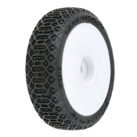 Pro-Line 1/24 Electron 2.0 Buggy F/R Tires Mounted 7mm White (4): Micro-B