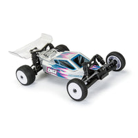 Pro-Line 1/24 Electron 2.0 Buggy F/R Tires Mounted 7mm White (4): Micro-B