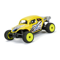 Pro-Line 1/28 Electron 2.0 T F/R Tires Mounted 7mm Yellow (4): Micro-T