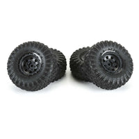 Pro-Line 1/30 Aztek Front/Rear Mounted Black Clobber (4) for Axial SCX30