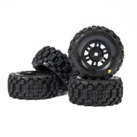 Pro-Line 1/16 Badlands MX Front/Rear Tires MTD 12mm Black Split Six (4): MOJAVE GROM