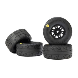 Pro-Line 1/16 Vector Front/Rear Tires MTD 12mm Black Split Six (4): MOJAVE GROM