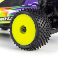 Pro-Line 1/24 Wedge Front and Prism Rear Carpet Tires Mounted 7mm, Yellow (4): Losi Micro-B (Copy)
