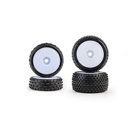 Pro-Line 1/24 Wedge Front and Prism Rear Carpet Tires Mounted 7mm, White (4): Losi Micro-B