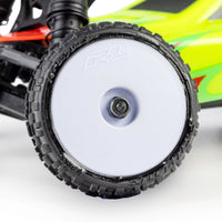 Pro-Line 1/24 Wedge Front and Prism Rear Carpet Tires Mounted 7mm, White (4): Losi Micro-B