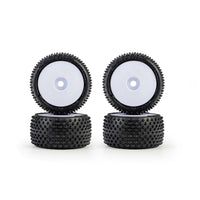 Pro-Line 1/28 Prism Front/Rear Carpet Tires Mounted 7mm, White (4): Losi Micro-T