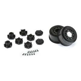 Pro-Line Racing 1/10 Showtime 2.2"/3.0" 12mm & 14mm SC Dirt Oval Wheels (2) Black