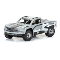 Pro-Line 1/16 Pre-Cut 2019 Chevy Silverado Trophy Truck Gray Body: GROM