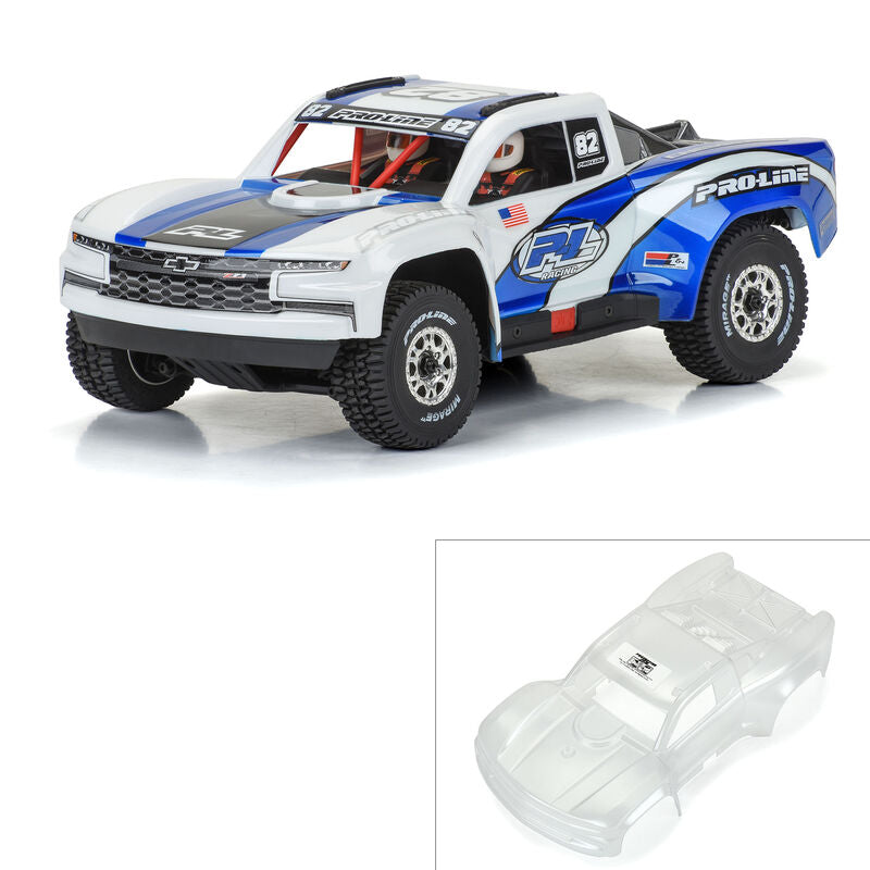 Pro-Line 1/16 Pre-Cut 2019 Chevy Silverado Trophy Truck Clear Body