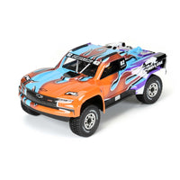 Pro-Line 1/16 Limited Edition 2019 Chevy Silverado Trophy Truck Body for ARRMA MOJAVE GROM, Fire and Ice (Pink/Aqua)
