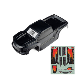 Pro-Line Racing 1/16 Pre-Cut Truck Body Tough Color Black: Traxxas Mini Maxx