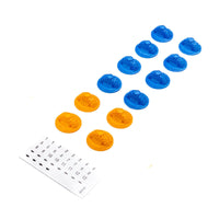 Pro-Line Gate Marker Set, Blue, Orange (12): Axial SCX30