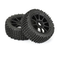 Proline 1/8 Gladiator M2 Fr/Rr Buggy Tires Mounted 17mm Black Mach 10 (2)