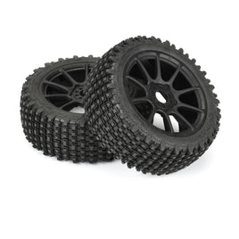 Proline 1/8 Gladiator M2 Fr/Rr Buggy Tires Mounted 17mm Black Mach 10 (2)
