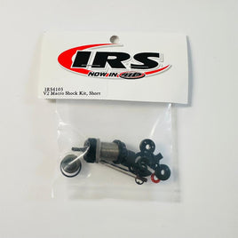 IRS V2 Macro Shock with Stud Cap for Oval Cars, Black (Short Body/Short Shaft) (4103BK)