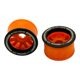 Nexx Racing 2WD “JUD” Rear 11mm Threaded EVO Wheels (0 Offset) (Orange) (2)
