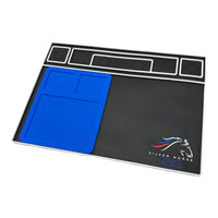 Silver Horse RC Pit Mat V2! Includes nesting high heat solder mat! (Blue)