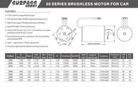 SURPASS HOBBY KK Waterproof 2040 Brushless Motor (3900kv)