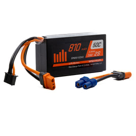 Spektrum 7.4V 810mAh 2S 50C Lipo Battery