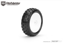 Powerhobby Arena Front Carpet Mini-B Tires Mounted 8mm White Soft (2)