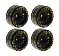 Powerhobby 1.2" Brass Beadlock Wheels (4) 1/18 / 1/24 Rock Crawler