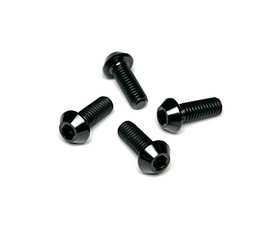 Sortafast Titanium Screws - Button Head - Black - 4pk (M3x10)