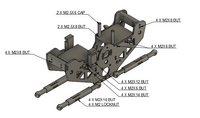 HackFab Mini Starfighter LCG Race chassis kit for Losi Mini LMT