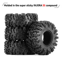 INJORA 1.0" Swamp Claw M/T Tires (56mm) (4)