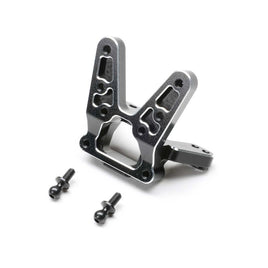 TLR Rear Bulkhead, Aluminum, Black: 22S Sprint