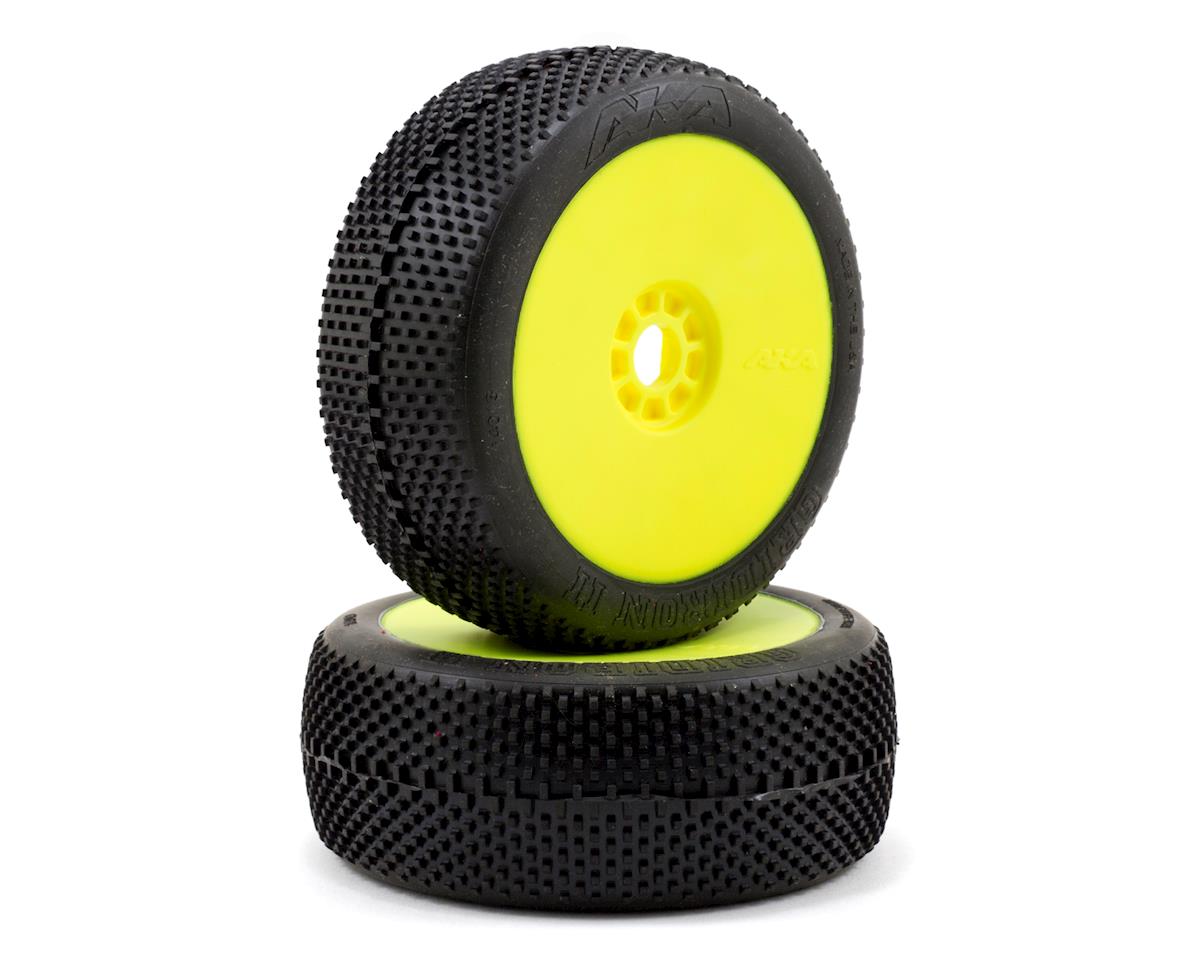 AKA Gridiron II 1/8 Buggy Premounted Tires (2) (Yellow) (Super Soft ...