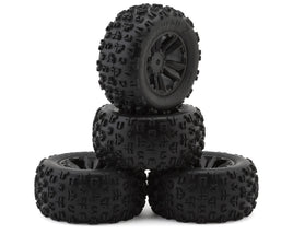 Arrma dBoots Copperhead 2 Mini Kraton Pre-Mounted Tires (Black) (4) w/12mm Hex