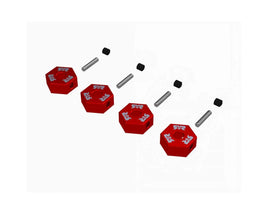 Arrma Grom Aluminum 12mm Wheel Hex Adapters (Red) (4) (Quake/Gorgon/Granite)